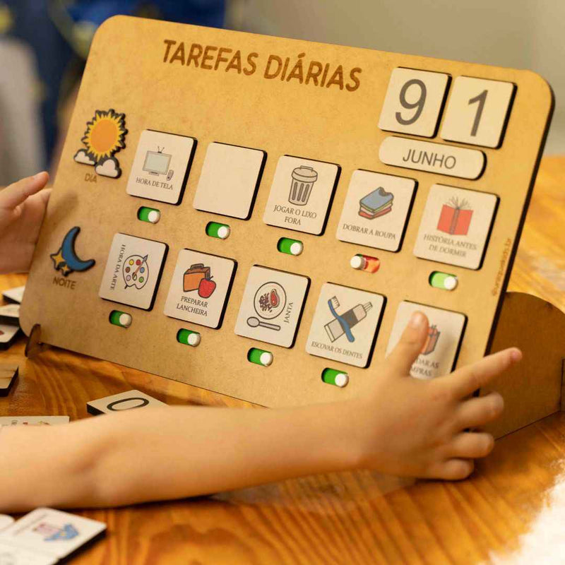 Quadro Tarefas Diárias + Bônus