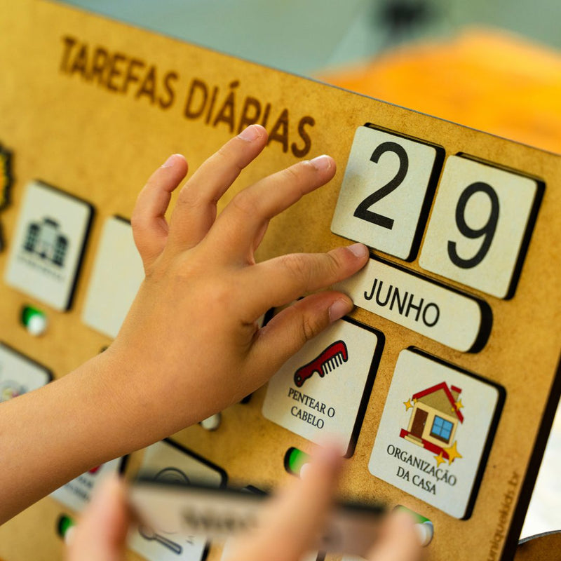 Combo Tarefas diárias + Nome Composto com números e animais