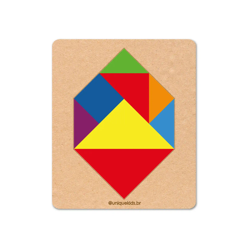 Combo Tangram: 2 unidades (Quadrado e Losango)