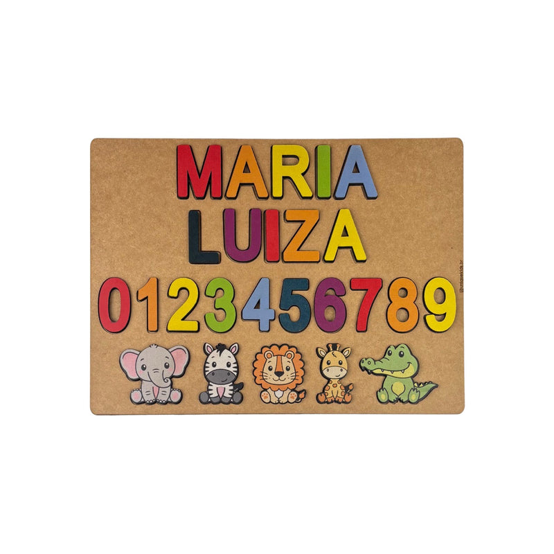 Combo Tarefas diárias + Nome Composto com números e animais (FORMA)